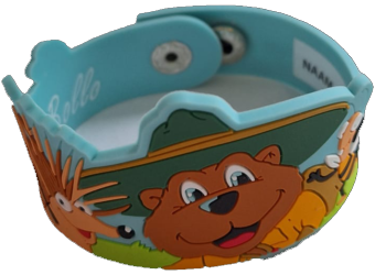 Bollo de beer armbandje met naam mogelijkheid