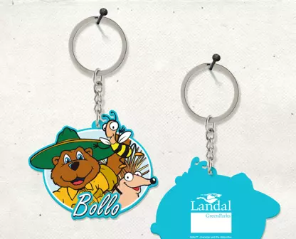 Bollo sleutelhanger egel, bij en Bollo